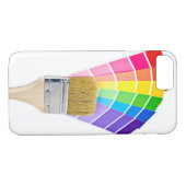 verfborstel op verfkleuren Case-Mate iPhone case (Achterkant (Horizontaal))