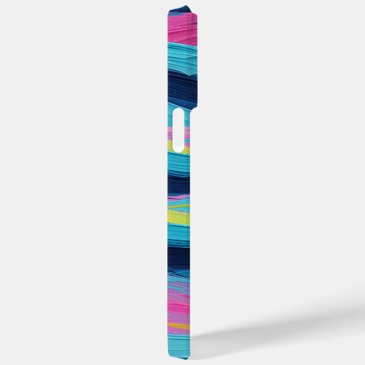 verfborstelslag Abstracte oceaangolven Neonkleur Case-Mate iPhone Case (Achterkant / Rechts)
