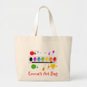 verfdoos met splatters grote tote bag (Voorkant)