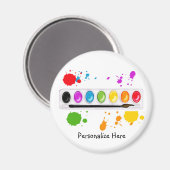 verfdoos met splatters magneet (Voorkant / Achterkant)