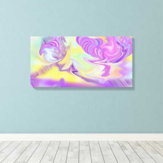 Verfdromen Verspreide schilderafdrukken Canvas Afdruk (Insitu (Houten vloer))