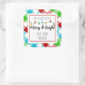 Verfijn en helder Label met kerstlicht (Tas)