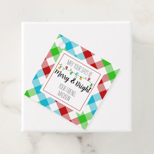 Verfijn en helder Label met kerstlicht (In situ)