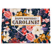 Verfijnd Boho Bloem Feest Groot Cadeauzakje (Voorkant)