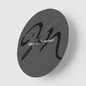 Verfijnd Initiaal van het Monogram van het Manuscr Ronde Klok (Hoek)