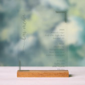 Verfijnd Minimalistisch Barmenu Acryl Bord (Neutraal)