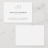 Verfijnd Monogram met vloeiend design Visitekaartje (Voorkant / Achterkant)