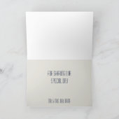 Verfijnd Navy- en Geel Bloemendankjewel Bedankkaart (Binnen)