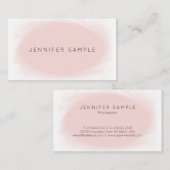Verfijnd ontwerp Roze Moderne Professioneel Visitekaartje (Voorkant / Achterkant)