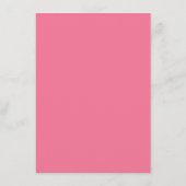 Verfijnd Roze Minimalistisch Uitnodiging Informatiekaartje (Achterkant)