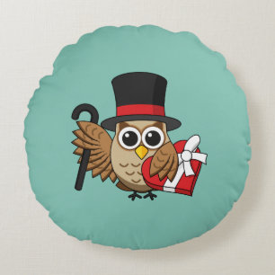 Verfijnde boomgaard met hart-chocoladedoos rond kussen