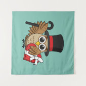 Verfijnde boomgaard met hart-chocoladedoos wandkleed (Voorkant (horizontaal))