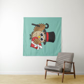 Verfijnde boomgaard met hart-chocoladedoos wandkleed (In Situ (horizontaal))