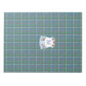 Verfijnde Christmas Crest Tartan A7 Envelope Liner Notitieblok (Voorkant)