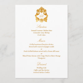 Verfijnde Classic Faux Folie Gold Rococo Menu