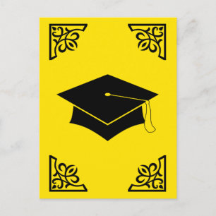verfijnde dop voor graduatie aankondigingskaart