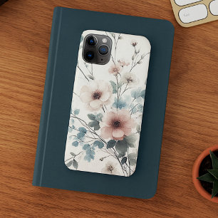 Verfijnde Elegante Delicate Waterverf Bloemen iPhone 11 Pro Max Hoesje