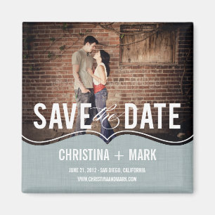 Verfijnde elegantie Bewaar de datummagneet - Blauw Magneet