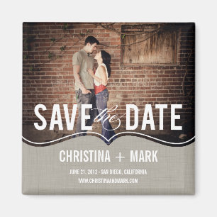 Verfijnde elegantie Bewaar de datummagneet - Khaki Magneet