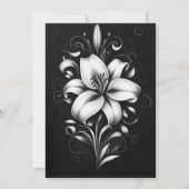 Verfijnde Elegantie Bloemstuk Kaart (Achterkant)