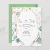 Verfijnde eucalyptusbladeren en olievlekken briefkaart (Voorkant / Achterkant)