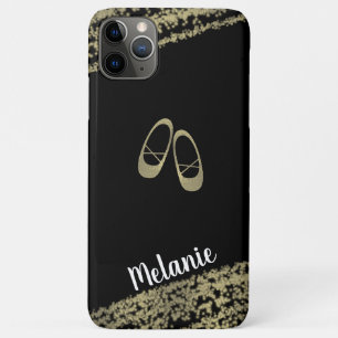Verfijnde Folie Gouden Randen Ballerina Danseres iPhone 11 Pro Max Hoesje