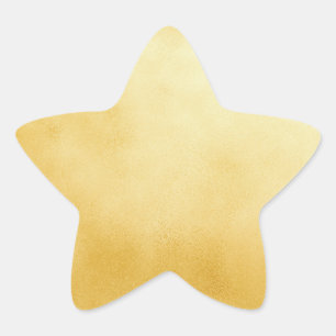 Verfijnde gouden folie nepgouden ster sticker
