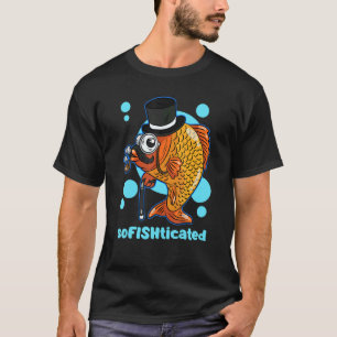 Verfijnde Heren Visser Koi Karper Hoed T-shirt