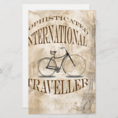 Verfijnde internationale reiziger briefpapier (Voorkant / Achterkant)