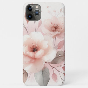 Verfijnde Klassevolle Delicate Waterverf Bloemen iPhone 11 Pro Max Hoesje