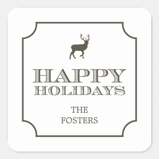 Verfijnde Label vakantie cadeaubonnen (Voorkant)