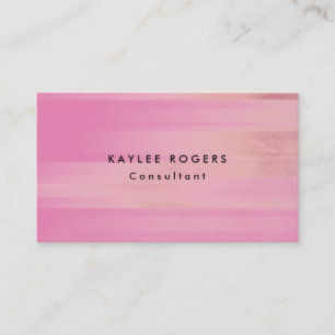 Verfijnde minimalistische roze Pattern Professiona Visitekaartje