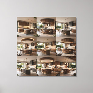 Verfijnde Openlucht Culinaire Hal Canvas Afdruk