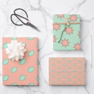 Verfijnde perzik inpakpapier flat sheet set vel
