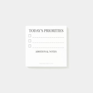Verfijnde prioriteiten Elegante 3x3 dagelijkse t Post-it® Notes