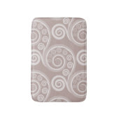 Verfijnde Silver-Grey Fern Leaves Bath Mat (Voorkant Verticaal)