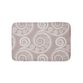 Verfijnde Silver-Grey Fern Leaves Bath Mat (Voorkant)