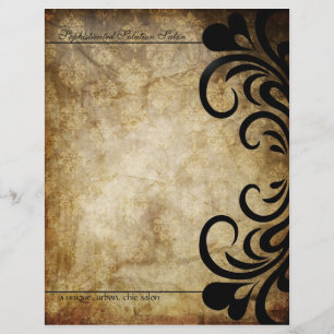 Verfijnde Swirl Letterhead