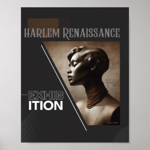 Verfijnde tentoonstelling uit de Harlem Renaissanc Poster