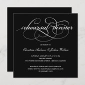 Verfijnde Uitnodiging van de Rehearsal van het Man (Voorkant / Achterkant)