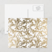 Verfijnde witte bruine vlek briefkaart (Voorkant / Achterkant)