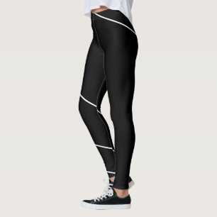 Verfijnde Witte Minimaal Omhullende Lijnkunst Leggings