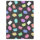 verfkwast, kleurrijke penseelstreken, Jouw naam Klembord (Achterkant)