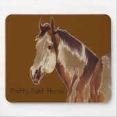  verfpaarden ~ Mousepad Muismat (Voorkant)