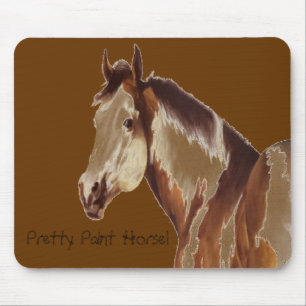  verfpaarden ~ Mousepad Muismat