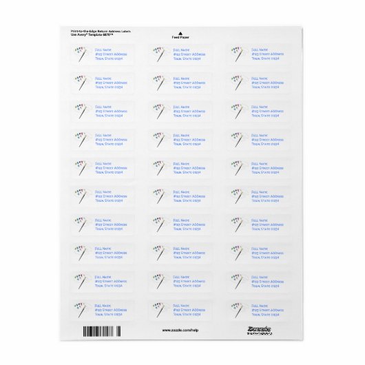 Verfpalet Verzendlabels Etiket (Full Sheet)
