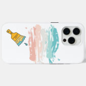 verfpenseel Case-Mate iPhone case (Achterkant (horizontaal))