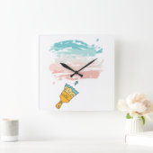 verfpenseel vierkante klok (Huis)