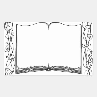 Verfraaide boek Sticker Bookplate