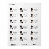 Verfraaide hoge hakken Stiletto Adres Etiket (Full Sheet)